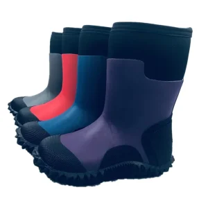 New Design Children Rubber Neoprene Winter Boot Kids Snow Rain Boots