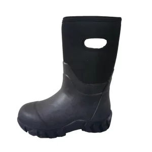 New Design Children Waterproof Neoprene Rubber Rain Boots for Kids Outdoor Footwear