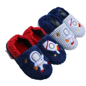 New Design Children’s Winter Slippers Keep Warm Furry Fuzzy Cotton Upper Anti Slip Lightweight Indoor Outdoor