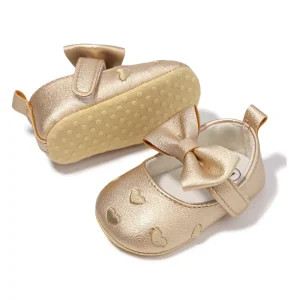 New Design Comfortable Baby Princess Shoes Anti Slip Cotton Soft Sole Toddler Girl Dress Shoes