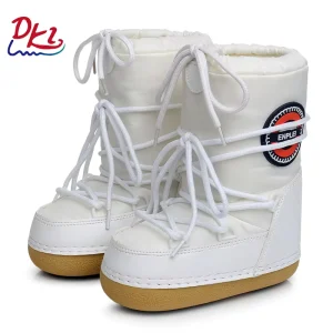 New Design Fashion Anti slip Kids Snow Boots Large Size Thermal and Comfortable Children Winter Shoes
