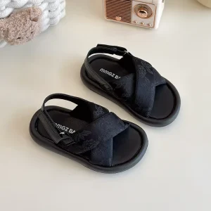 New Design Summer Children Anti slip Breathable Beach Shoes Casual Girls Flat Sandals