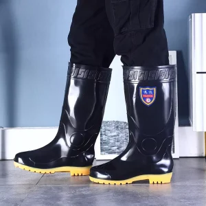New Design Winter Water Waders for Fishing Upper Mold Plastic Safety PVC Kids Rain Boots Men 100% PVC Custom Logo Acceptrd, guzu