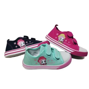 New Factory Customize HX233 4 Kids Walking Sneakers Comfortable Casual Injection Flat Canvas Shoes