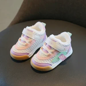 New Fashion Baby Boy Girls Casual Shoes for Toddlers Kids HOOK&LOOP Closure Arch Support Winter Outdoor Sports Sneakers
