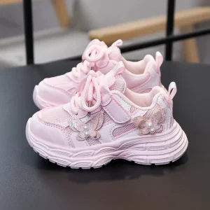 New Fashion Casual Shoes Children Kids Baby Running Sports Shoes Footwear Toddler Little Girl Outdoor Tennis Sneakers