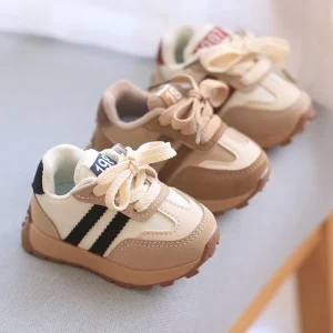 New Fashion Casual Sneaker for Kids Children’s Flat Rubber Sole Classical Style Sport Shoes for Boys Girls