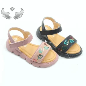 New Fashion Children Sandals for Girls Soft Sole Open Toe Shoes Girls School Outdoor Casual Shoes Kids Sweet Princess Sandals