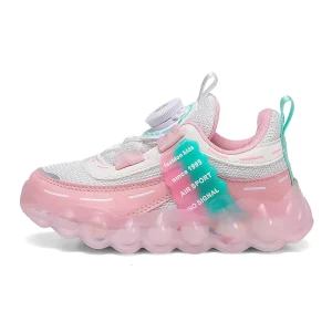 New Fashion Girls’ Shoes Breathable Sneakers Kids Button Shoes Casual Running Shoes
