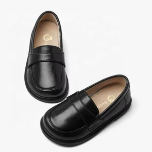 New Fashion Kids Leather Loafer Shoes for Boys Comfortable Slip On Dress Shoes for Party Summer Winter Spring