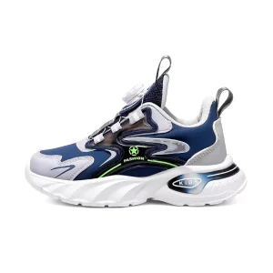 New Fashion Kids Running Shoes Zapatos Comfort Outdoor Rotate Button Rubber Sole Boys Children’s Casual Shoes