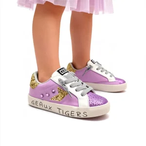 New Fashion Kids Walking Shoes Custom Sport Brand Girls Sneakers Glitter Tennis Shoes Toddler Boys Sneakers Slip on Shoes