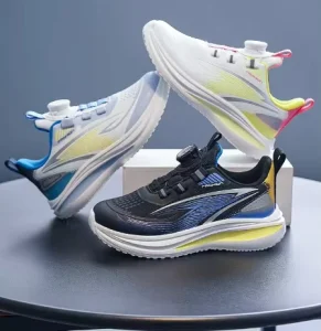 New Fashion Outdoor Sports Casual Jogging Gym Walking Non Slip Elastic Children Sneakers Running Shoes