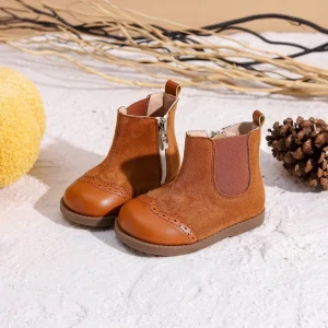 New Fashion Simple Mid Boots Children’s Winter Shoes Zipper Non Slip Glue Bottom Casual and Comfortable