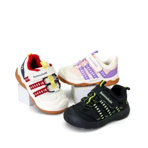 New Fashion Toddler Kids Sneakers 9M-6Y Breathable PU & Mesh TPR Anti Slip Sport Shoes for Boys Girls Casual Walking