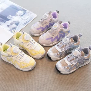 New Fashion Toddler Sneaker Preteen Sport Shoes All Seasons Microfiber Upper Outdoor Style for Boys and Girls