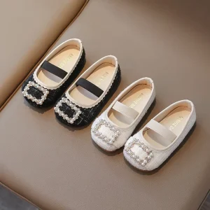 New Girls’ Single Shoes Children’s Soft Soled Shoes Korean Version Fashion Princess Shoes