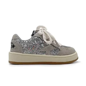 New Glitter Children’s Basketball Style Shoes Fashion Boys British Sneakers Casual Shoes for Men Kids Walking Shoes