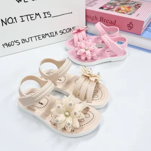 New High Quality Anti Slip Lightweight Summer Open Toe Girl’s Sandals New Design Fashion Kids Sandals