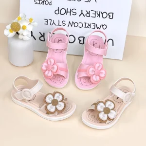 New Hot Selling High Quality Anti Slip Lightweight Summer Open Toe Girl’s Sandals New Design Fashion Kids Sandals