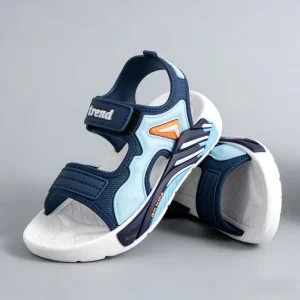 New Korean Style Unisex Ankle Velcro Closure Cartoon Pattern Soft Non Slip Fashionable Student Children’s Sandals