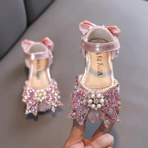 New Latest Summer Fancy Fashion Little Girl Children’s Bow Princess Kids Girls Sandals