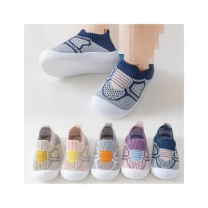 New Mesh Unisex Infant Toddler Shoes Breathable Soft Non-slip Fly Weave Boys’ Girls’ Walking Shoes Spring Autumn