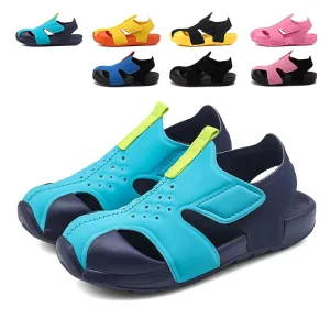 New Model Handmade Kids Sandals Back to School Walking Beach 22-33 Big Sizes for Baby Shoes Slipper