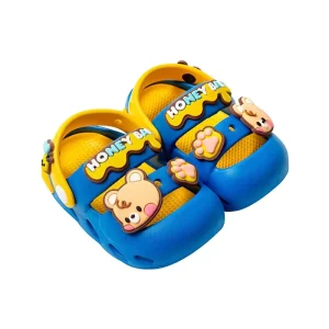 New Product Indoor Soft Kids Slipper With Strap Closed Toe Flexible Breathable Lovely Baby EVA Sandal