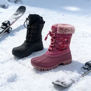 New Products Cross-country Skiing Heat-trapping Design Duck Boots Full-Waterproof Sock Kids Adult Winter Ski Boots HSK002