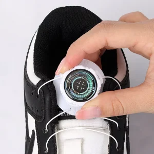 New Simple Flat Pair Slip On Plastic Sneakers With Anti Slip Steel Wire Buckle Lazy No Tie Shoelaces Twist Design