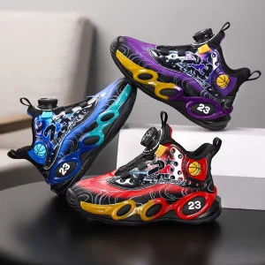 New Sneakers Boys Running Shock Absorption Basketball Shoes Anti Slip