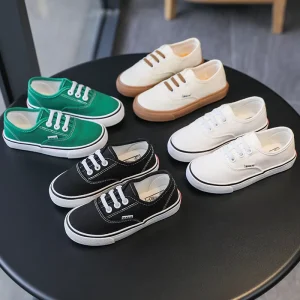 New Spring Autumn Children Flat Shoes Casual Outwear Sports Baby Girl Boy Sneakers Canvas Shoes