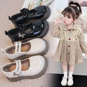 New Spring Autumn Children Party Shoes Patent Leather Soft Sole Princess Girls Dress Shoes
