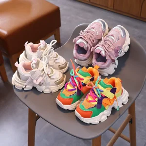 New Spring Autumn Kids Fashion Sneakers Soft Sole Casual Sports Running Shoes for Boy Girl