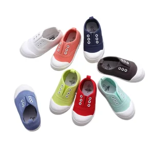 New Spring Autumn Kids Shoes for Boys Girls Candy Color Children Casual Canvas Sneakers Soft Unisex Fashion School