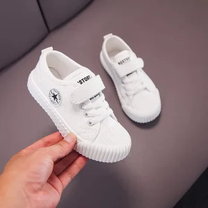 New Spring Collection Boys Girls Canvas School Performance Shoes Toddler Big Kids Slip-On Comfortable Breathable Cookie Autumn