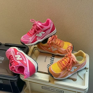 New Spring Summer Kids Shoes Breathable Mesh Sneakers Boys & Girls Soft Anti-Slip Running & Casual Shoes