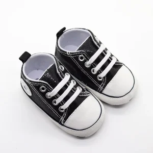 New Spring and Autumn Baby Shoes Fashion Sequin Soft Sole Baby Casual Shoe Children’s Canvas Non Slip Toddler Shoes