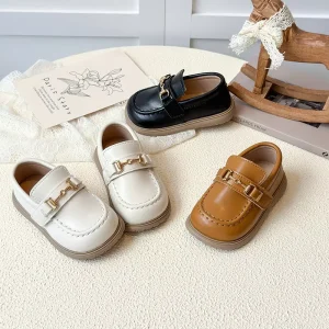 New Style Autumn Spring Children Boutique PU Shoes Kids Casual Dress Shoes