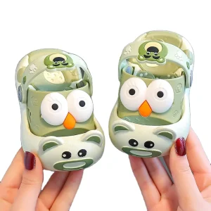 New Style Baby Cartoon Indoor PVC Anti slip Slippers Children’s Summer Soft Sole House Outwear Sandals for Kids