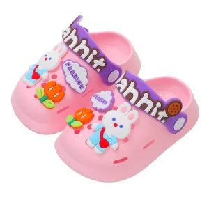 New Style Baby Girls Boys 1 6 Years Old Toddler PVC Sandals Cute Cartoon Non Slip PVC Kids Sandals Slipper