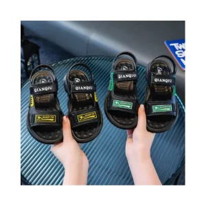 New Style Breathable Boys Leather Sandals Solid Color Kids Shoes for School Casual Children Summer Shoes