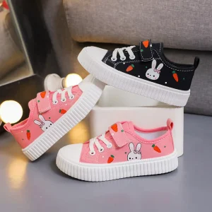 New Style Breathable Canvas Shoes for Boys Girls Retro Loafers Logo Casual Summer Winter Lightweight Anti Slippery Toddler Shoes