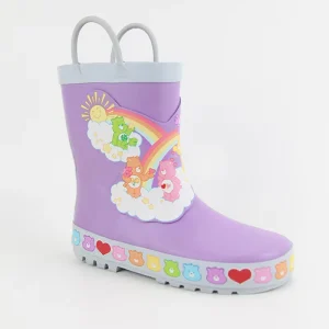 New Style Children Waterproof Shoes Kids Rain Boots Purple Rainbow Bears Rain Boots for Kids