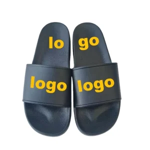 New Style Slides for Women Indoor Pvc Sandals Custom Logo Printed Embossed Logo Rubber Slides Many Colors Slide Slipper