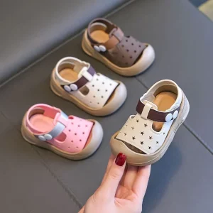 New Style Toddler Walking Shoes 0 3 Years Old Summer Infant Kids Closed Toe Anti Slip Soft Sole Sandals