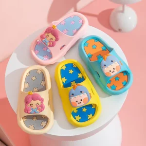 New Styles Summer Little Princess Flip flops for Girls Children’s Unisex Indoor Shoes Non slip EVA Soft Kids Slippers