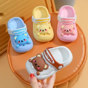New Summer Baby Children Sandals Cartoon Boys Girls Slippers