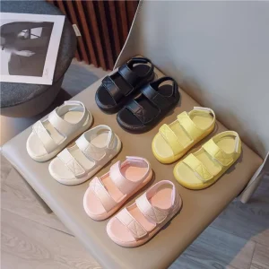 New Summer Beach Children Shoes Solid Color Casual Unisex Baby Boy Girl Sandals
